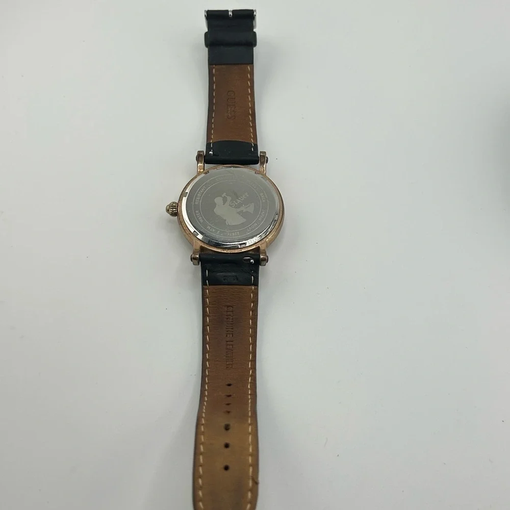 Stauer Buttonwood 42mm High Polished Rose Gold Fused Stainless Steel Watch 546